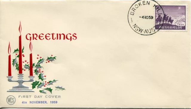 1959 5d Christmas - WCS FDC