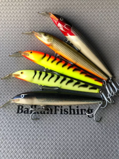 Rapala Floating Magnum FMAG 18 / Lot of 5 / 18cm -40g / Color: MU+YT+HT+RFSH+BRH