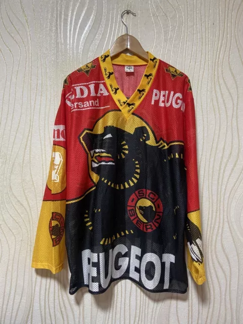 SC BERN HOCKEY SHIRT JERSEY BLACKY sz XL MEN #7 RAUCH VINTAGE SWISS