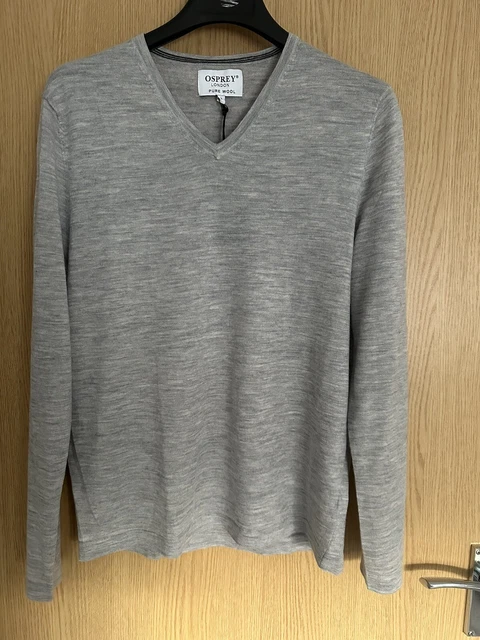 MENS WOOL GREY Jumper by Osprey Size L New 26.00 PicClick UK