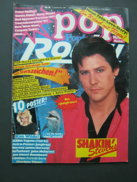 Pop/Rocky Nr 18 Dezember 1981 Shakin' Stevens Mick Jagger,Roxy Music,Bud Spencer
