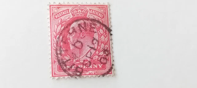 GB KEV11 1d Red - Bitterne Hampshire Postmark