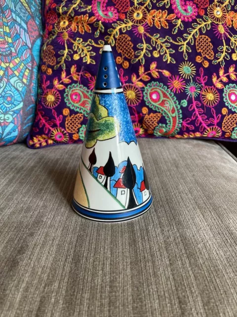 Clarice Cliff May Avenue Wedgwood Conical Sugar Shaker