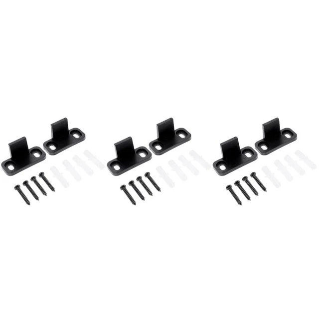 2 set armadio scorrevole guide porta fienile guide a pavimento hardware fermo porta