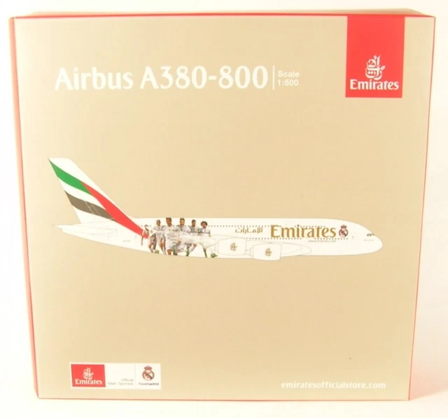 Herpa A380 Emirates Nouvelle Livrée 1/200 - Modèle Réduit D'avion, état Neuf