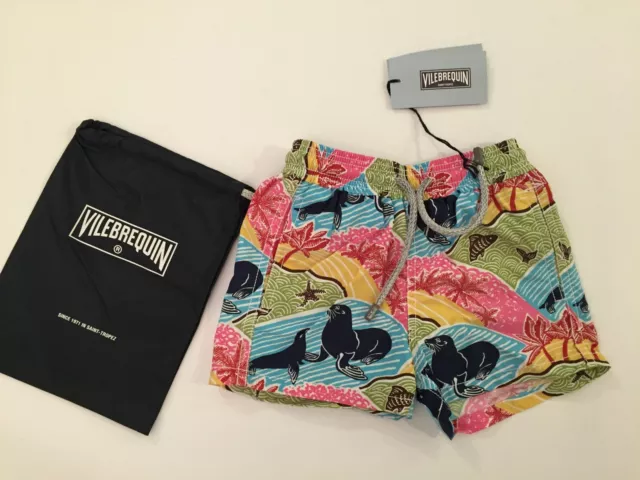 New w Tags & Bag Authentic Vilebrequin Swim Trunks / Swimwear 2T/ 2Y Unisex Kids