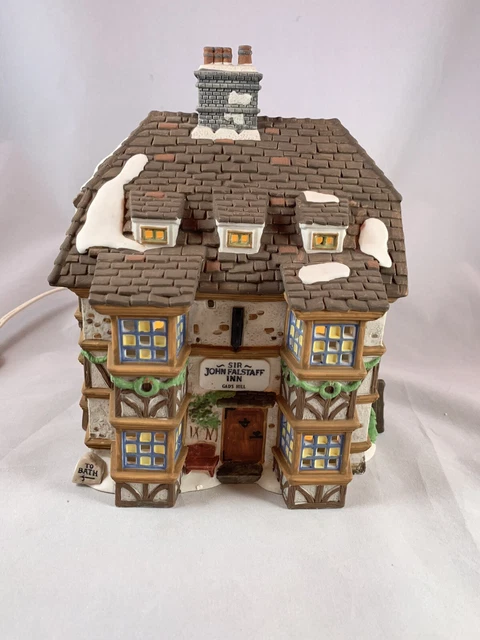 Edificio Illuminato Dickens Village The Rooster Inn - Department 56, 20cm Ceramica Dipinta A Mano - Foto 3