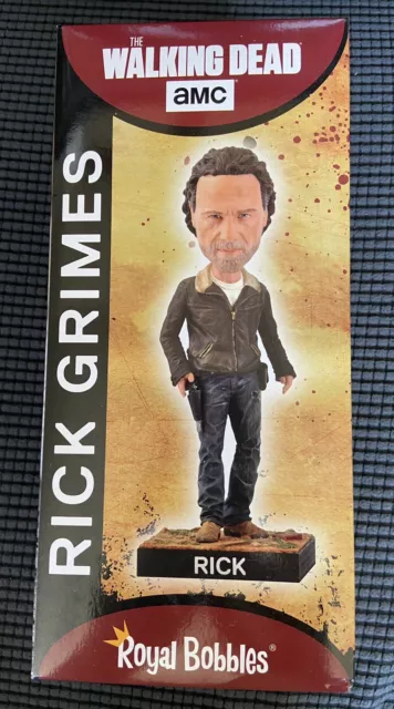 The Walking Dead Royal Bobbles Rick Grimes Bobblehead LE NIB