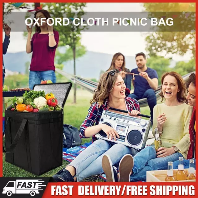 Picnic Bag Beer Delivery Bag Food Thermal Bag for Family Outdoor Activities DE