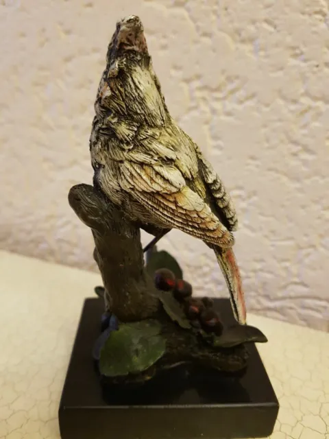 Bronze Figur Skulptur Vogel Bunt Sculpture Of A Cardinal Bird 2