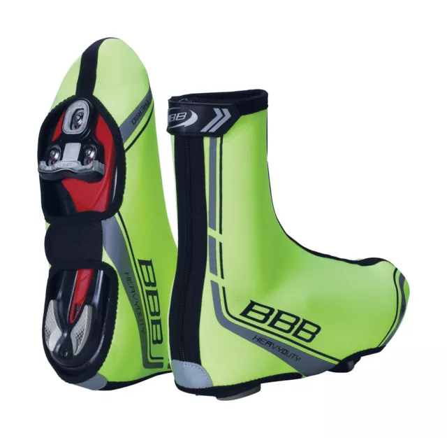 2016 BBB Heavy Duty MTB / Road Bike Overshoes BWS02B - Neon Yellow