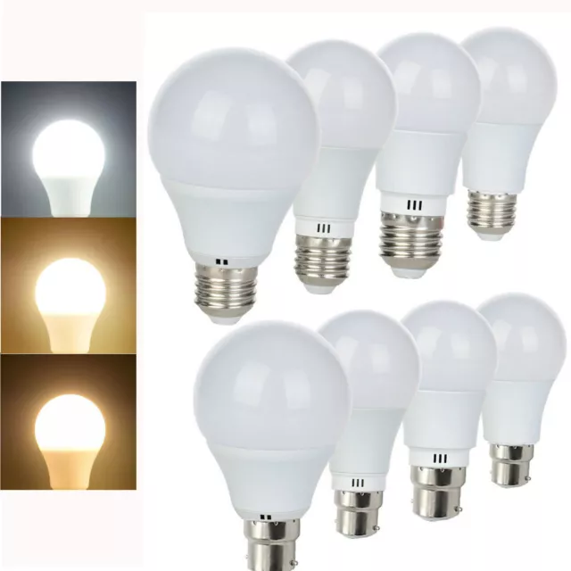 Dimmable LED Globe Light Bulbs E27 B22 ES BC 3W-9W 110V 220V Warm White Lamps