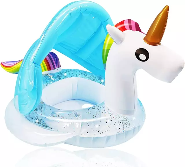 Mciskin Einhorn Baby Schwimmring Baby Schwimmhilfe Baby Pool Schwimmring Mit Son