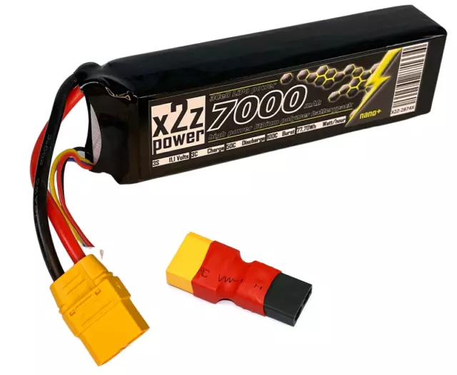 X2Z Power Racing X2Z-2874X LiPo Akku 50C 7000Mah 3S 11,1V TRX Stecker für Traxxa