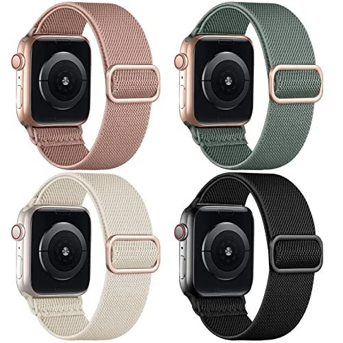 Oielai 4 Pack Bracelets Compatibles avec Bracelet Apple Watch 41mm 38mm 40mm ...