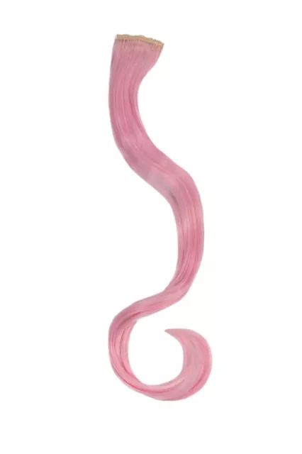 1 Clip Extension Cheveux Mèches Ondulés Rose Vif 45cm YZF-P1C18-TF2317