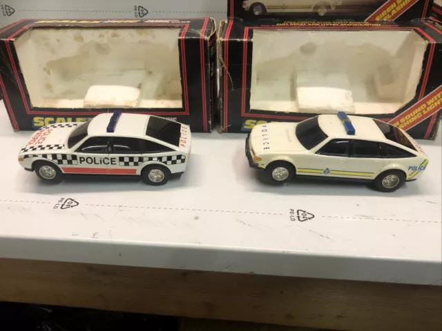 Scalextric  Rover Police Cars (pair)