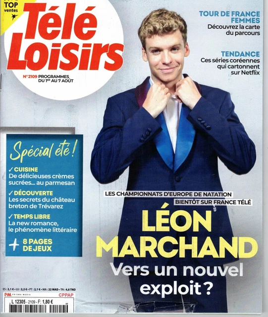 TELE LOISIRS N 2109 Leon Marchand Gwendoline Hamon EUR 1 00 tele-loisirs-n-2109-leon-marchand-gwendoline-hamon-eur-1-00