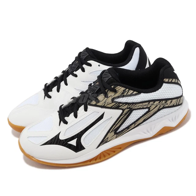 MIZUNO THUNDER BLADE 3 White Black Gum Men Volleyball Shoes Sneakers