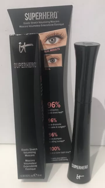 IT Cosmetics Superhero Elastic Stretch Volumizing Mascara - Black