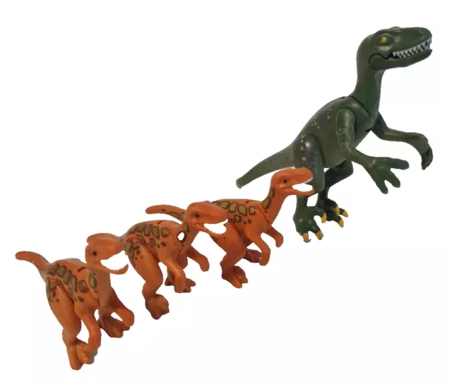 PLAYMOBIL 4 x Velociraptor DINOSAURIER Raptor Dinos