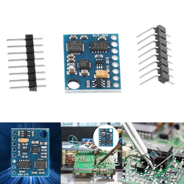 NINE-AXIS IMU SENSOR HMC5883L ITG3205 ADXL345 9DOF IMU Sensor Module ...