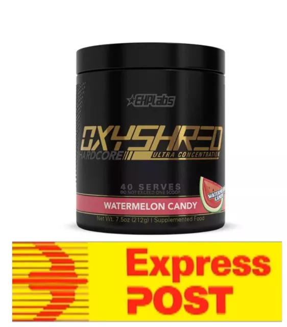 Ehplabs Oxyshred Hardcore Watermelon Candy Fat Burner Ehp Labs Oxy Shred Candy