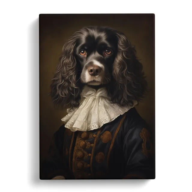 Cocker Spaniel Classicism Canvas Wall Art Print Framed Picture Decor Living Room