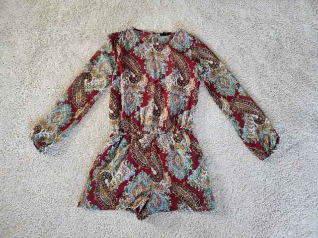 NEW Lucca Couture Romper Ladies Size SMALL Red In Color $69