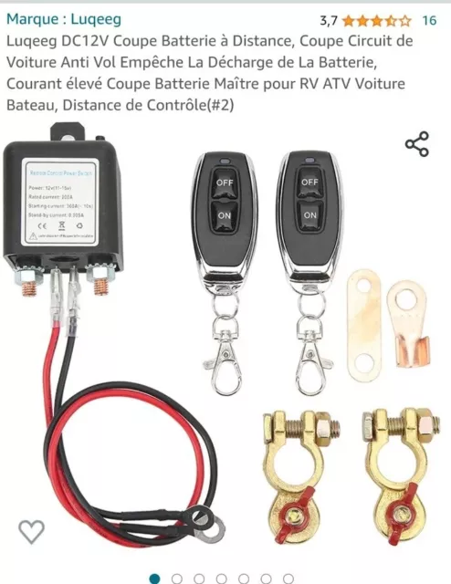 Commutateur Isolateur De Batterie 12v/24v,coupe Circuit Batterie,interrupteurs  De Terminal Connexion De Batterie De Voiture Pour Moto Voiture Camion B