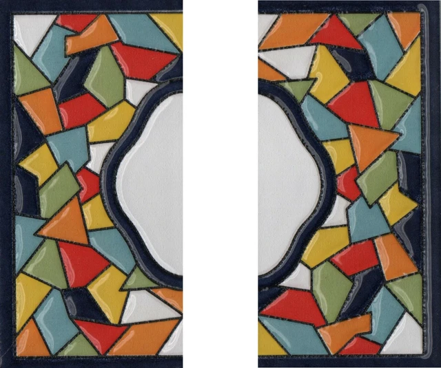 Genuine 11 x 5.5 cm Mosaic Hand-Painted Spanish Ceramic Address Number Tiles 5