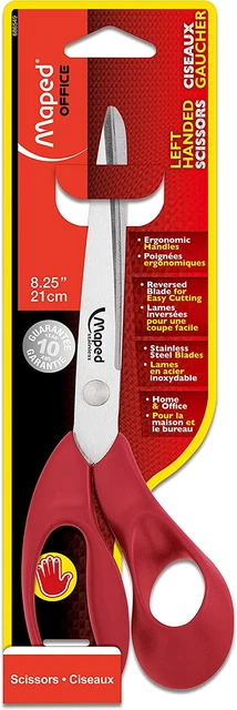 Maped Expert Scissors, Adult, 8.25 Inch, Left Handed (686549)