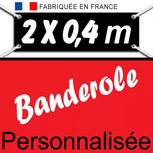 Creation&Impression Banderole Bache Kakemono bâche publicitaire 2,00 x0,40