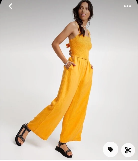 Sportsgirl linen jumpsuit hotsell