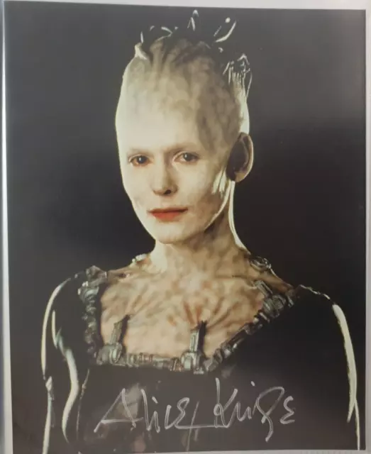 Alice Krige - Borg Queen in Star Trek:Voyager - Photo Signed in Person