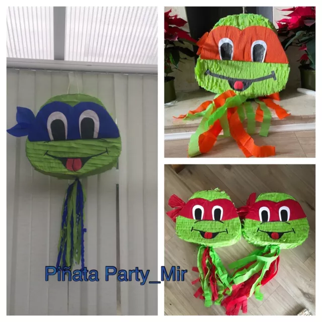 Ninja turtle piñata  customised Colours Birthday Party Kids