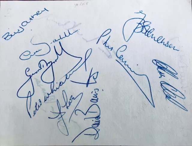 Yorkshire / Kent / England /Pakistan Cricket Autographs Bairstow ,Old ,Athey Etc