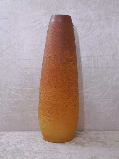 XL Midcentury DDR Design HSH Keramik Bodenvase Handmade Vintage um 1950/60 61 cm