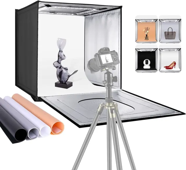 Caja de luz de estudio fotográfico tienda de campaña con brillo ajustable más nuevo