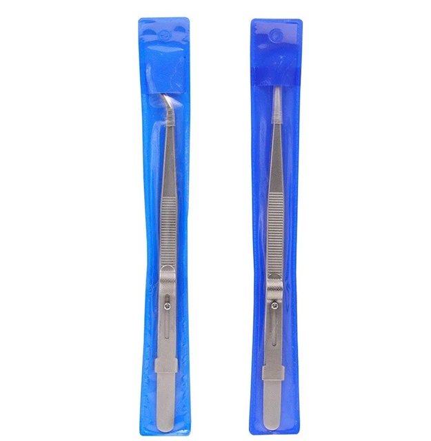 Coffret De 10 Pinces à épiler Précision Acier Inox - Pour Maquettes, Bijoux, électronique
