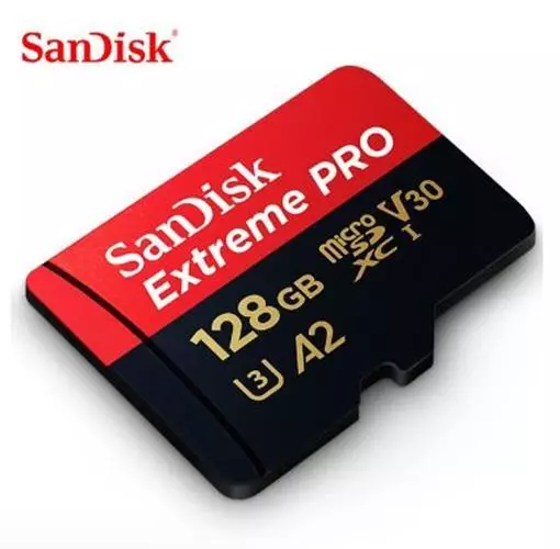 Scheda di memoria Sandisk Extreme Pro micro SD 32 GB 64 GB 128 GB + adattatore 3