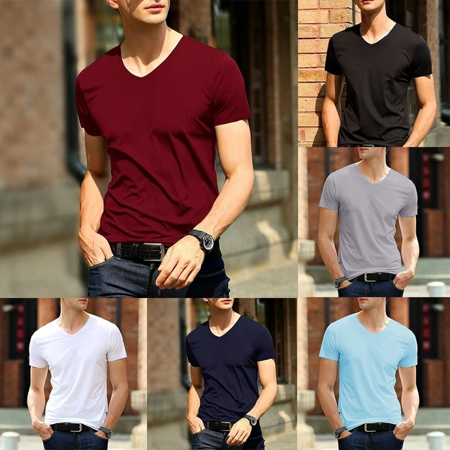 T-shirt uomo tempo libero estate taglie forti camicie maniche corte scollo rotondo