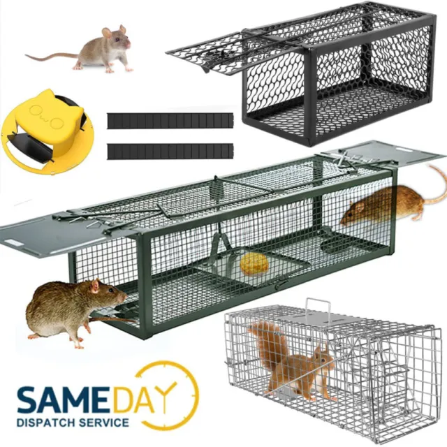 Mouse Rat Trap Squirrel Heavy Duty Humane Live Bait Vermin Rodent Cage Catcher