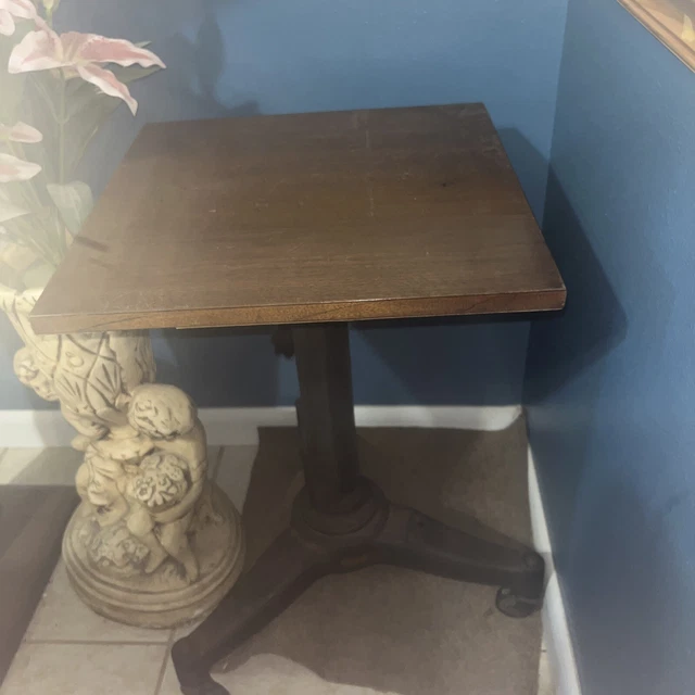 Antique Karlo Industrial Cast Iron Telescopic Typewriter Table/Stand Original! Antique Karlo Industrial Cast Iron Telescopic Typewriter Table/Stand Original!
