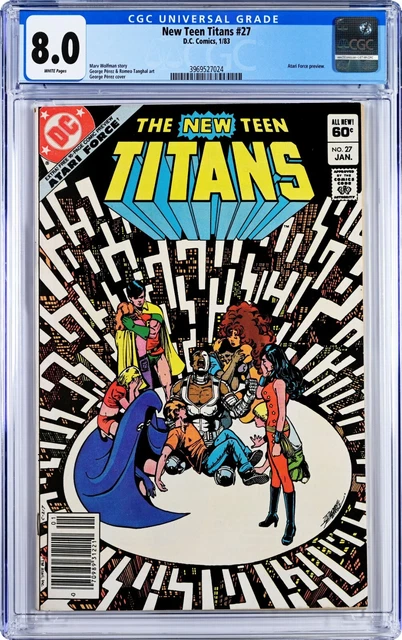 New Teen Titans #27 CGC 8.0 (Jan 1983, DC) George Perez, Atari Force Preview