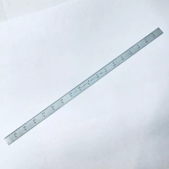 STARRETT No. C310  18” Long Full-Flexible Steel Rule with Inch Grad. USA Made
