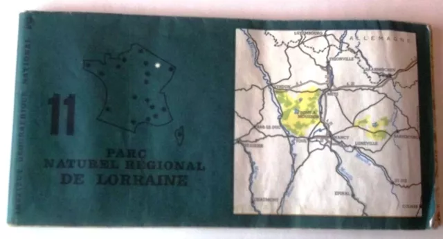 Carte IGN N° 11 Parc de Lorraine Ech: 1/100 000 Edition 2 de 1976