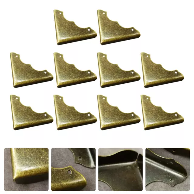 20pcs Brass Corner Protectors Cabinet Corner Guard Bed Corner Protector