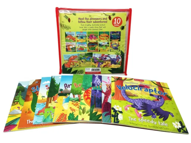 Miles Kelly Dinosaur Adventures 10 Books Collection Set With Bag For Childrens