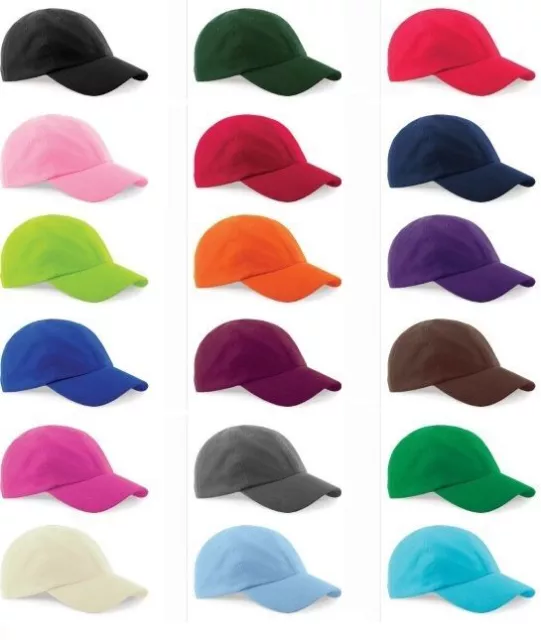 Kids Childs Boys Girls Adjustable Original Plain Baseball Cap 100% Cotton Blank